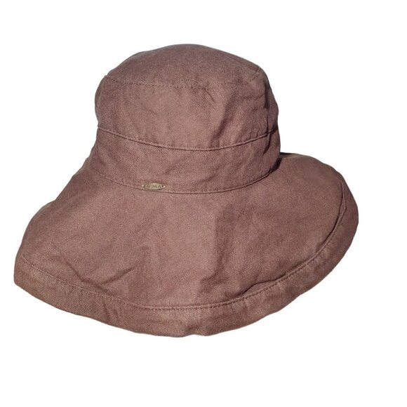 Scala Collezione Garden Hat Camping Beach Leisure Brown Canvas Adult M Unisex - Picture 6 of 12